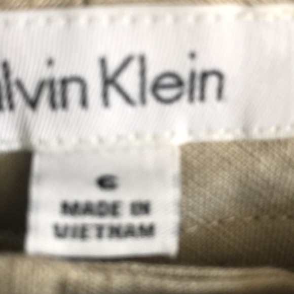 Calvin Klein Linen/Rayon Wide Leg Pants Size 6 - Picture 2 of 9